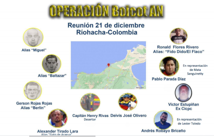 I responsabili del tentativo di insurrezione in Venezuela