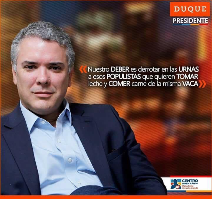 Il presidente della Colombia Ivan Duque