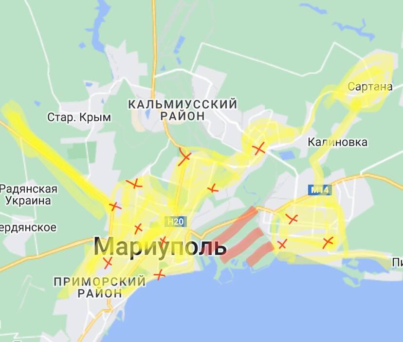 Cartina di Mariupol