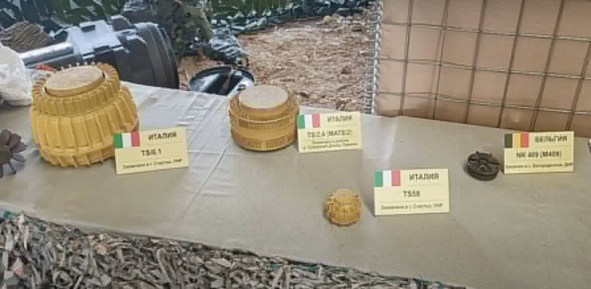 Mine italiane trovate in Ucraina