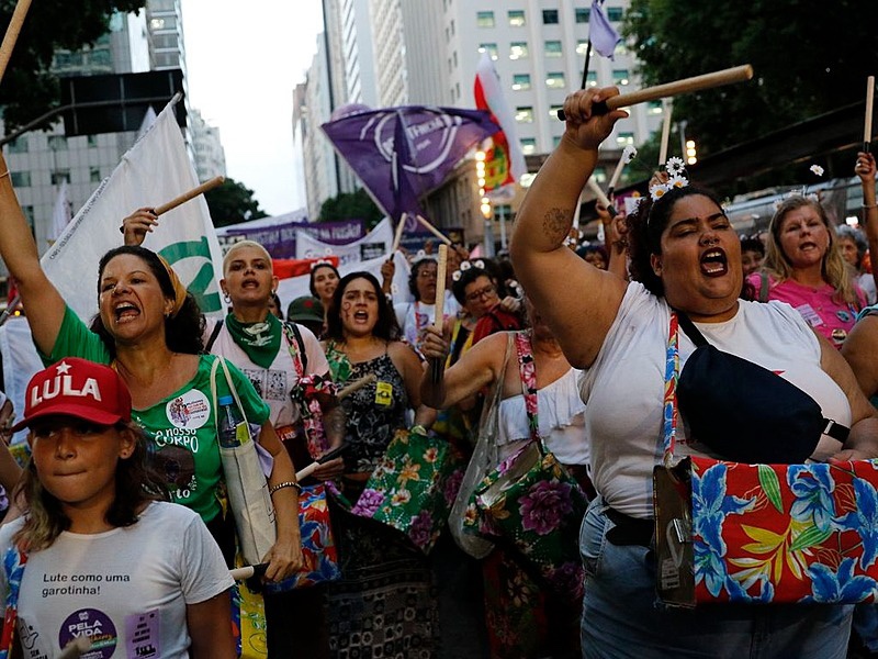 Rio de Janeiro, 8 marzo 2023 - Le donne in corteo per la Giornata internazionale della donna