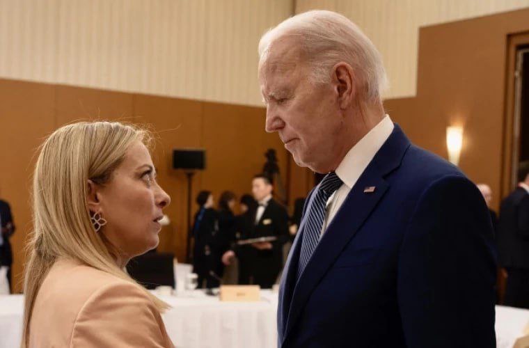 Joe Biden e Giorgia Meloni
