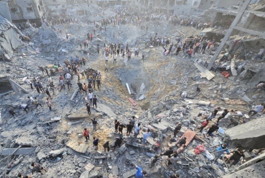 Bombardato il campo di Jabalia a Gaza