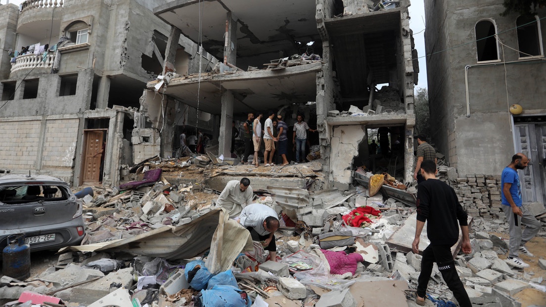 Una casa bombardata a Gaza