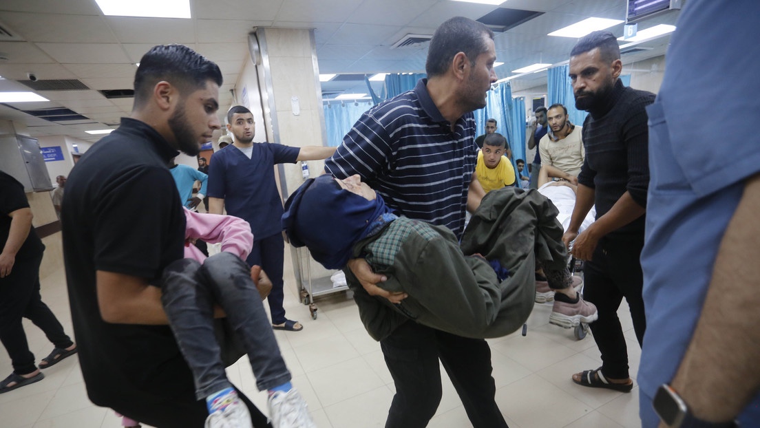 Feriti nell’ospedale di Al Shifa a Gaza